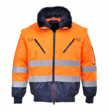 Hi-Vis 3-in-1 Pilota kabát, narancs/sötétkék