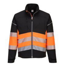 PW3 Hi-Vis Class 1 Softshell kabát (3L), fekete/narancs