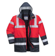Hi-Vis Contrast Traffic kabát, piros/sötétkék
