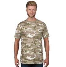 AN939 ADULT MIDWEIGHT CAMOUFLAGE TEE, Camouflage Green