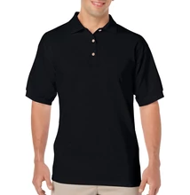 GI8800 DRYBLEND® ADULT JERSEY POLO, Black