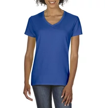 GIL4100V PREMIUM COTTON® LADIES' V-NECK T-SHIRT, Royal