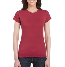 GIL64000 SOFTSTYLE® LADIES' T-SHIRT, Antique Cherry Red