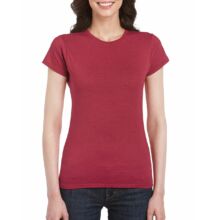 GIL64000 SOFTSTYLE® LADIES' T-SHIRT, Antique Cherry Red