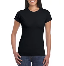 GIL64000 SOFTSTYLE® LADIES' T-SHIRT, Black