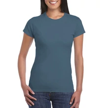 GIL64000 SOFTSTYLE® LADIES' T-SHIRT, Indigo Blue