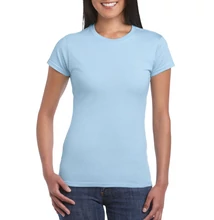 GIL64000 SOFTSTYLE® LADIES' T-SHIRT, Light Blue