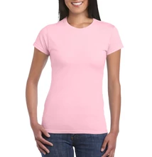 GIL64000 SOFTSTYLE® LADIES' T-SHIRT, Light Pink