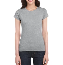 GIL64000 SOFTSTYLE® LADIES' T-SHIRT, RS Sport Grey