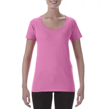 GIL64550 SOFTSTYLE® LADIES' DEEP SCOOP T-SHIRT, Azalea