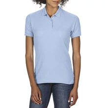 GIL75800 DRYBLEND® LADIES' DOUBLE PIQUÉ POLO, Light Blue