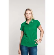 KA251 LADIES' SHORT SLEEVE POLO SHIRT, Black/Light Grey/White