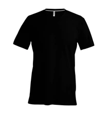 KA357 MEN'S SHORT SLEEVE V-NECK T-SHIRT, Black
