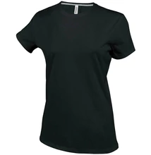 KA380 LADIES' SHORT SLEEVE CREW NECK T-SHIRT, Black