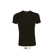 SO00580 IMPERIAL FIT MEN'S ROUND COLLAR CLOSE FITTING T-SHIRT, Deep Black