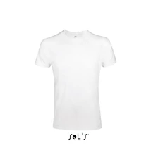 SO00580 IMPERIAL FIT MEN'S ROUND COLLAR CLOSE FITTING T-SHIRT, White