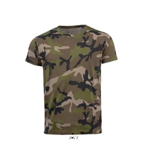 SO01188 CAMO MEN ROUND COLLAR T-SHIRT, Camo