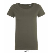 SO01699 MIA WOMEN'S ROUND-NECK FITTED T-SHIRT, Army