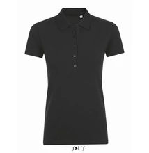 SO01709 PHOENIX WOMEN COTTON-ELASTANE POLO SHIRT, Black