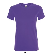 SO01825 REGENT WOMEN ROUND-NECK T-SHIRT, Dark Purple