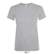 SO01825 REGENT WOMEN ROUND-NECK T-SHIRT, Grey Melange