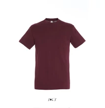 SO11380 REGENT UNISEX ROUND COLLAR T-SHIRT, Burgundy