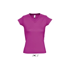 SO11388 MOON WOMEN’S V-NECK T-SHIRT, Fuchsia