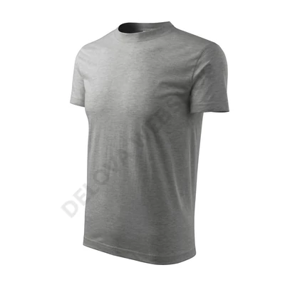 Classic Pólók unisex, sötétszürke melírozott