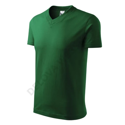V-neck Pólók unisex, üvegzöld
