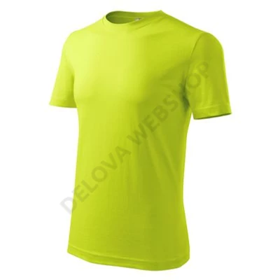 Classic New Pólók férfi, lime szin