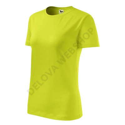 Basic Pólók női, lime szin