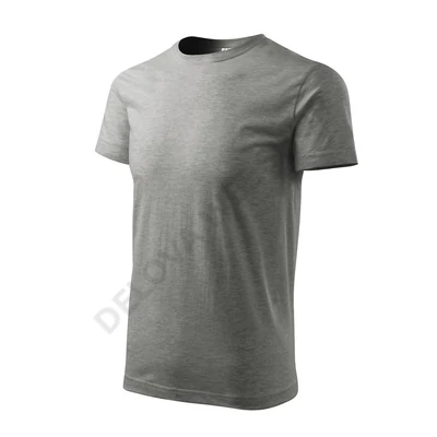 Heavy New Pólók unisex, sötétszürke melírozott