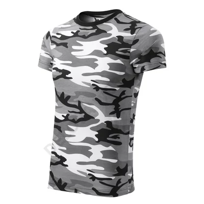 Camouflage Pólók unisex, terepszín szürke