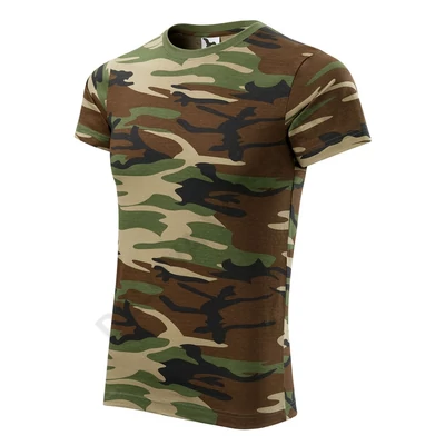 Camouflage Pólók unisex, terepszín barna