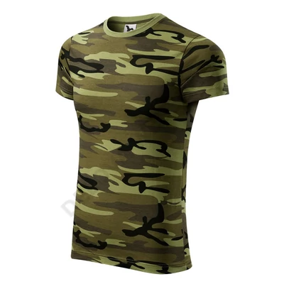 Camouflage Pólók unisex, terepszín zöld