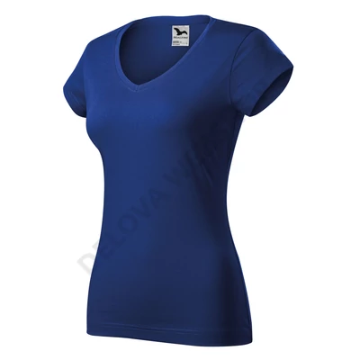 Fit V-neck Pólók női, királykék