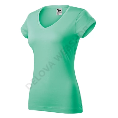 Fit V-neck Pólók női, menta