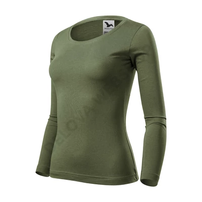 Fit-T LS Pólók női, khaki