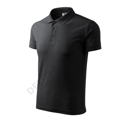 Pique Polo Galléros póló férfi, ebony gray