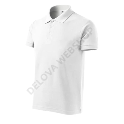 Cotton Galléros póló férfi, fehér