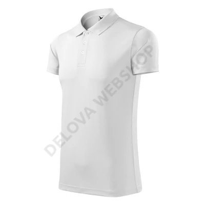 Victory Galléros póló unisex, fehér