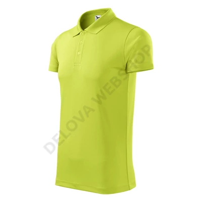 Victory Galléros póló unisex, lime szin