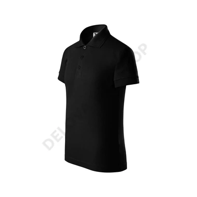 Pique Polo Galléros póló gyerek, fekete