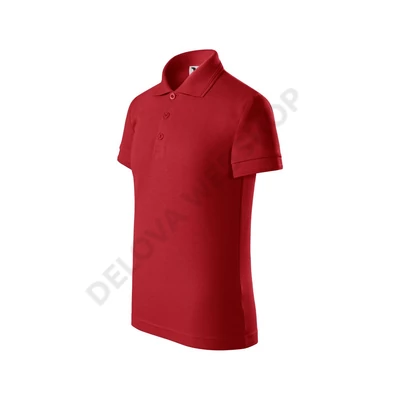 Pique Polo Galléros póló gyerek, piros