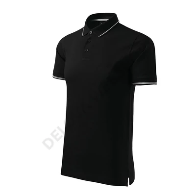 Perfection plain Galléros póló férfi, fekete