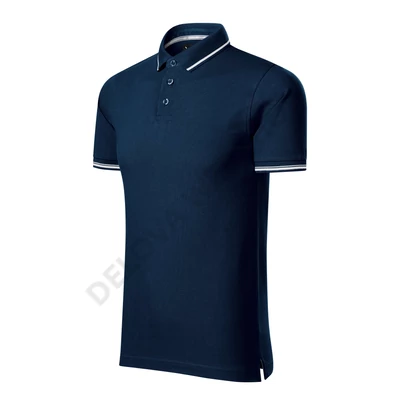 Perfection plain Galléros póló férfi, tengerkék