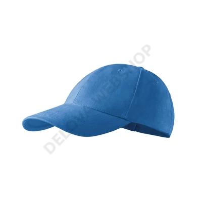 6P Sapka unisex, azúrkék