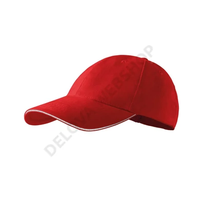 Sandwich 6P Sapka unisex, piros