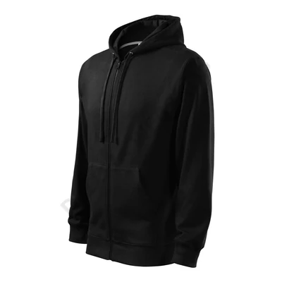 Trendy Zipper Felső férfi, fekete