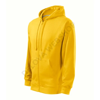 Trendy Zipper Felső férfi, sárga